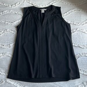 H&M black, sleeveless blouse